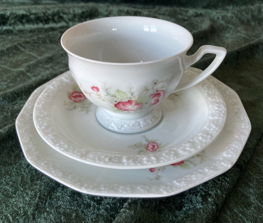 Rosenthal, kaffekopp, fat och assiett, Maria Mandelblom / Classic Rose