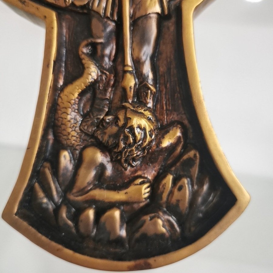 Nytt harts ARCHANGEL MICHAEL STATUE Vägghängd dekorera Ornament