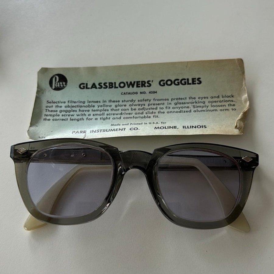 Amerikanska supercoola vintage glasblåsar goggles