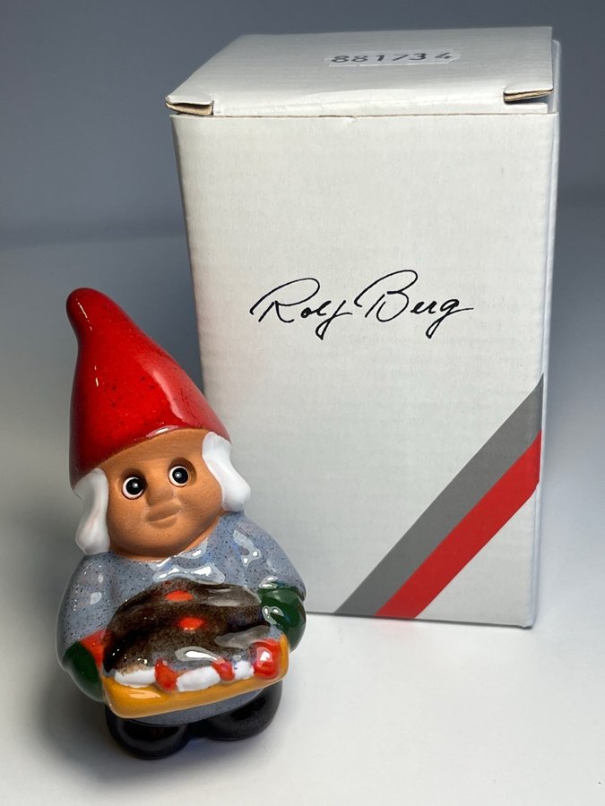 ROLF BERG - TOMTE - LITEN TOMTEFLICKA MED LAXFAT