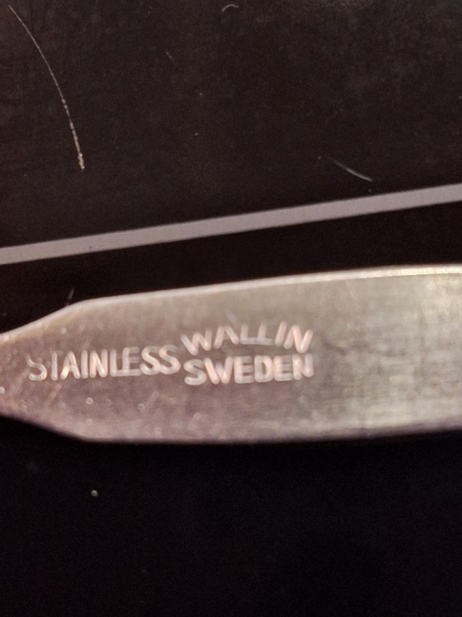 6 st. Wallin Stainless Sweden Skedar