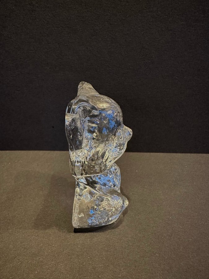 Eda kristall/ Vintage/ Glasfigur/ Katt