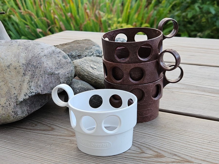 Plastmuggshållare mugghållare picknick kaffe Fiesta Combi nostalgi retro