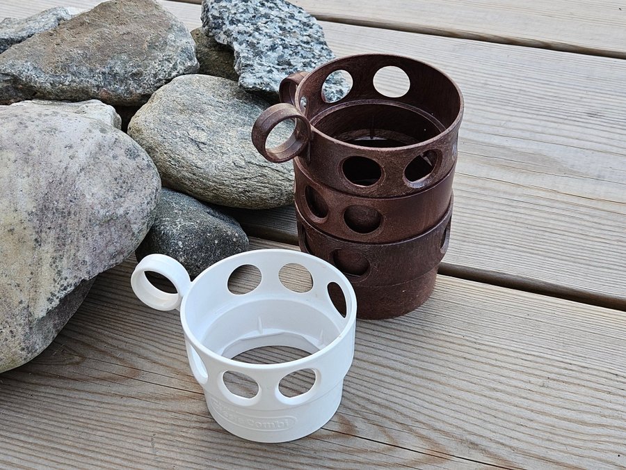 Plastmuggshållare mugghållare picknick kaffe Fiesta Combi nostalgi retro