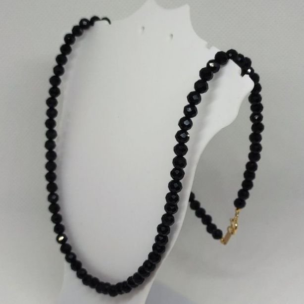 Natural Black Onyx Necklace