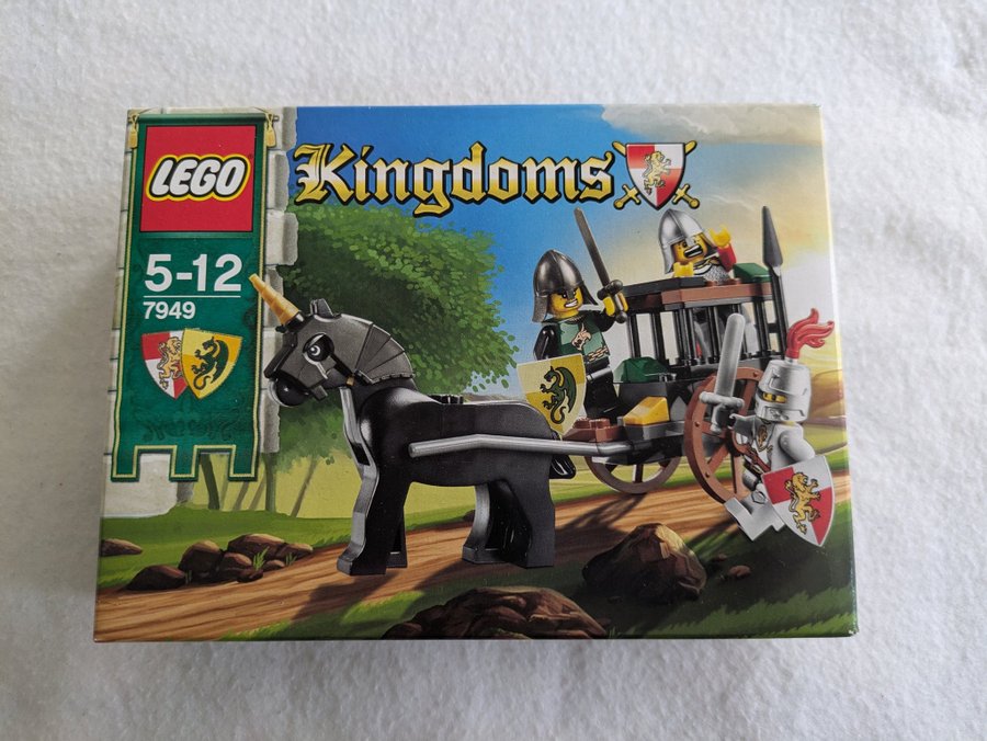 OÖPPNAD LEGO Kingdoms 7949 - Hästvagn med riddare - Samlarobjekt