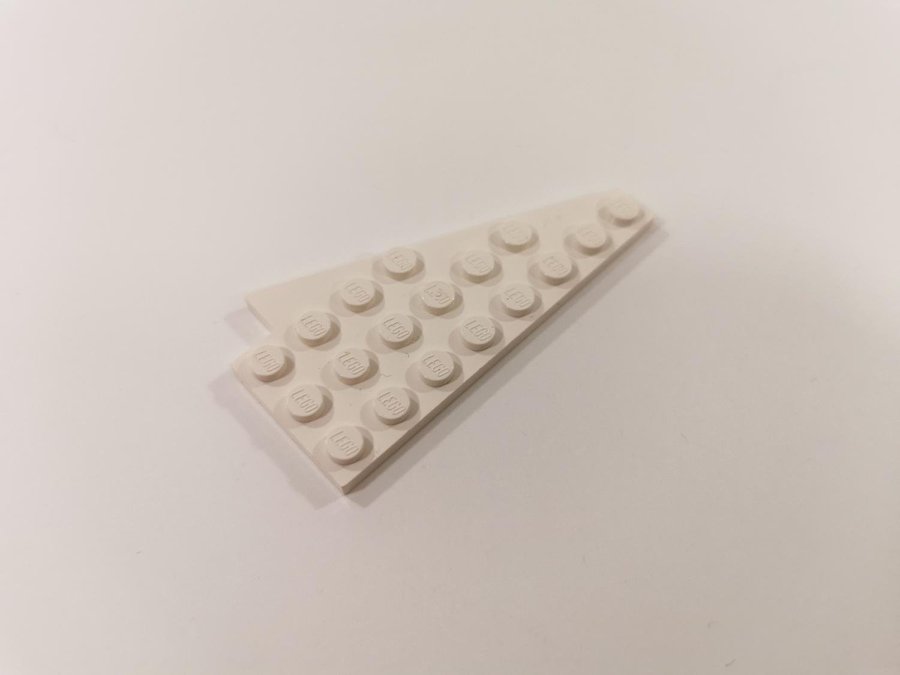 Lego - bit - vinge - space - rymd - 4x8 - vänster - vit