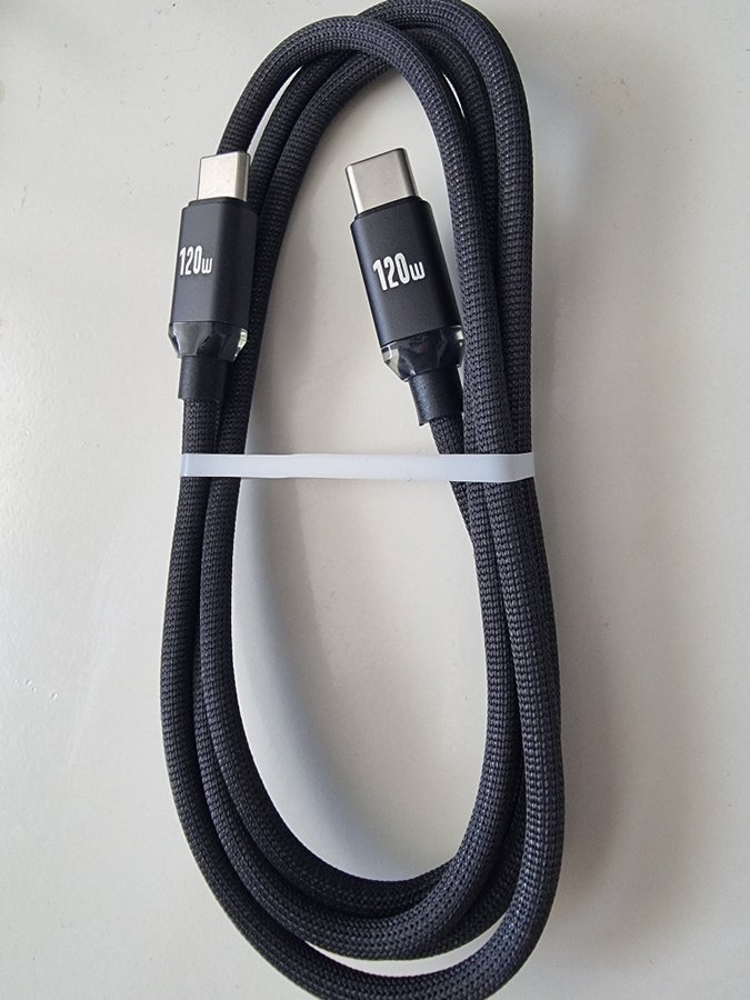 USB C till C Kabel super snabb Laddning 120 W