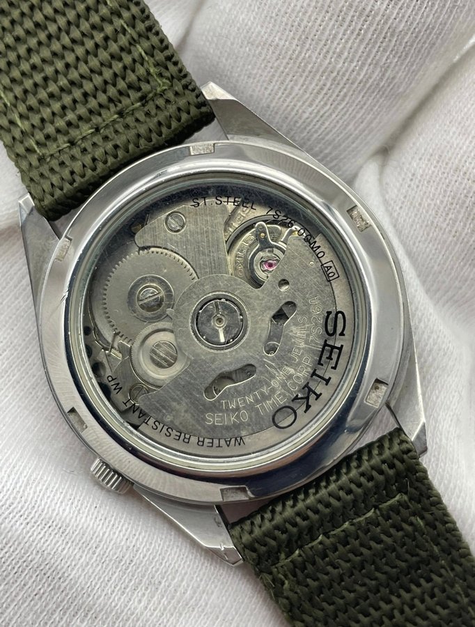 Seiko 5 Automatic Military Green Dial Watch