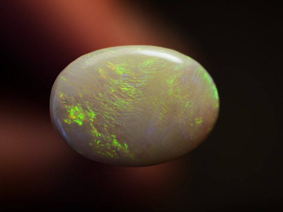 1.45ct vit opal, Lightning ridge Australien