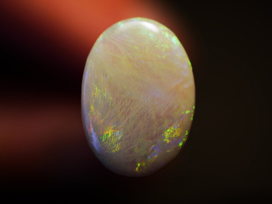 1.45ct vit opal, Lightning ridge Australien