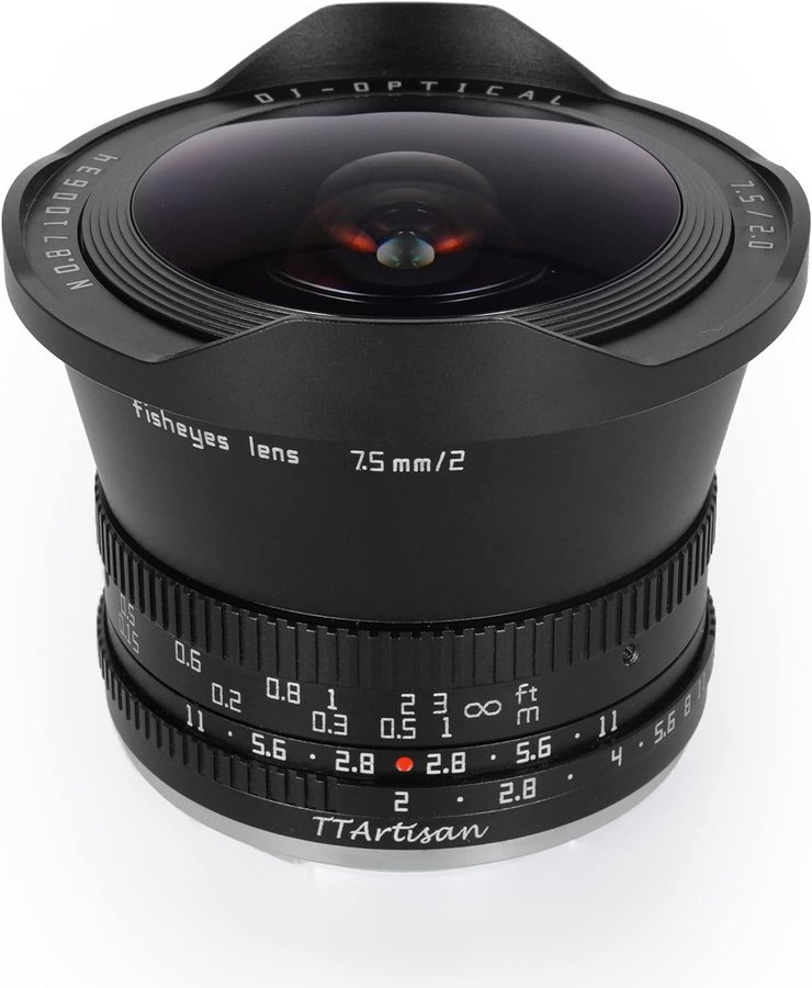 TTArtisan 75mm f/2 Fisheye Objektiv Canon RF