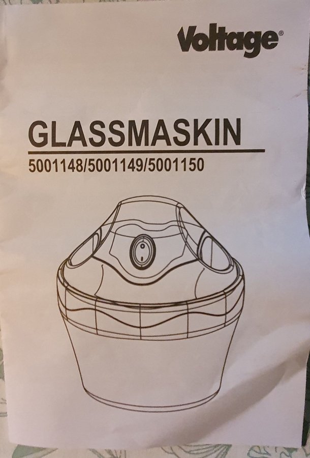 Glassmaskin Voltage