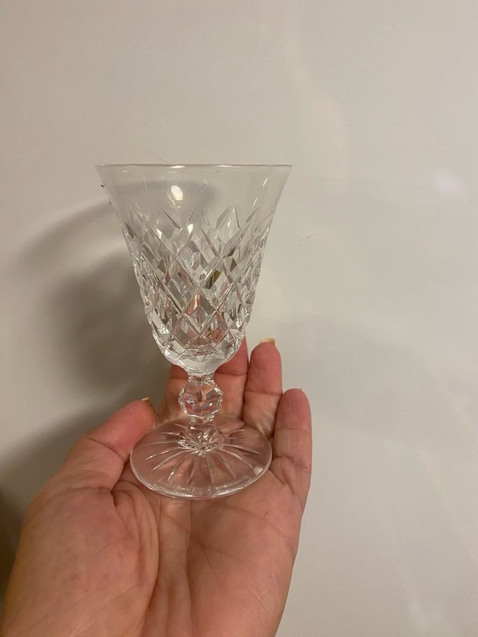 FRITZ KALLENBERG, ”Rut", Boda glasbruk, 6 starkvinglas 10,5 cm nyskick