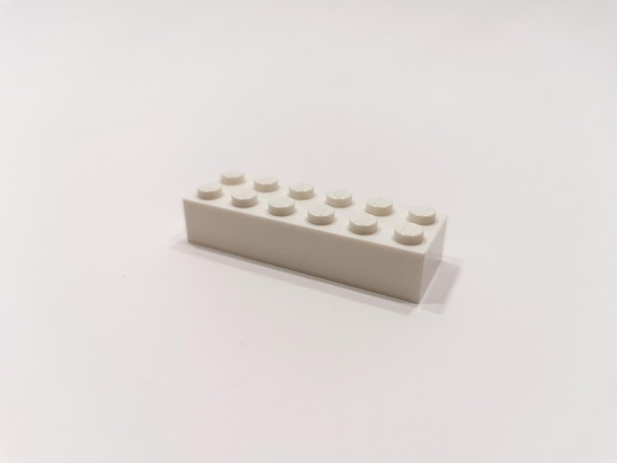 Lego - brick - bas - hög - 2x6 - part 2456 - vit