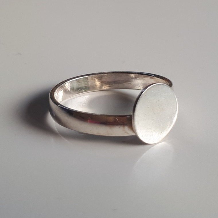 Unused 925 Silver Blank for Self-Made Jewelry. Sterling Sølv Ring 2g Silverring