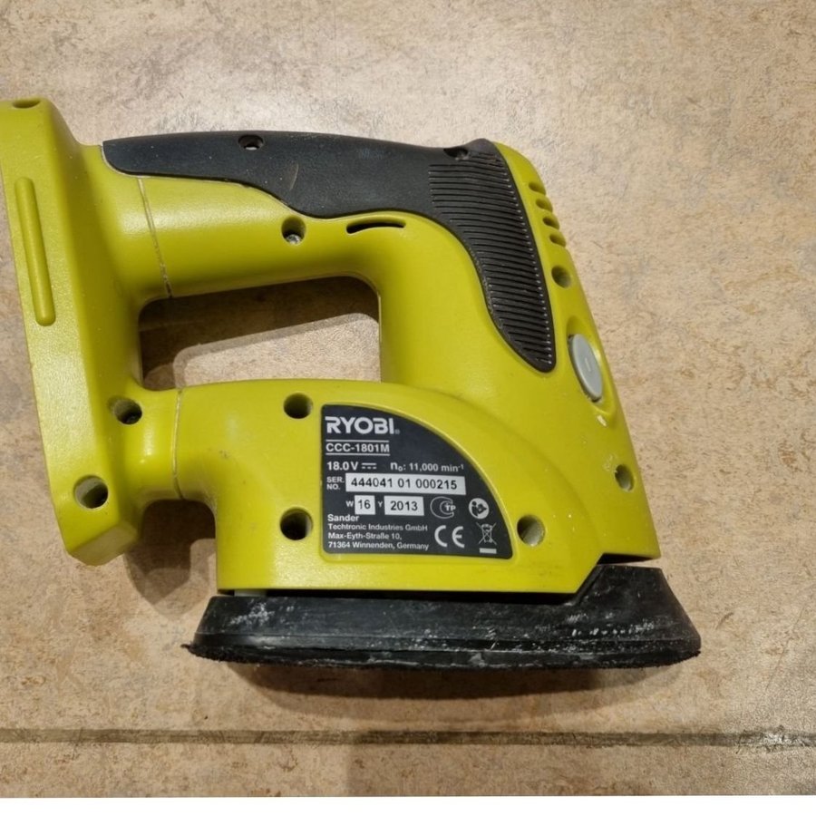 Ryobi Slipmaskin ccc-1801m 18v