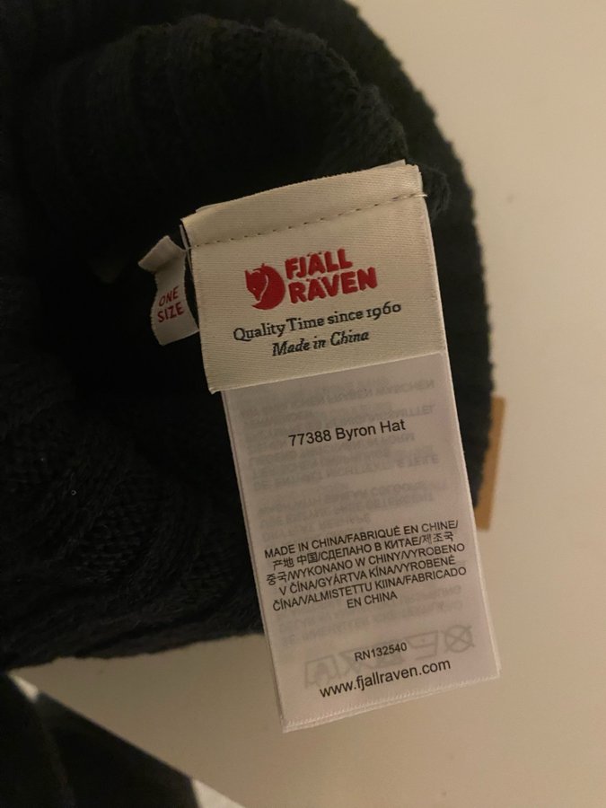 Fjällräven sort hue, størrelse ONE SIZE