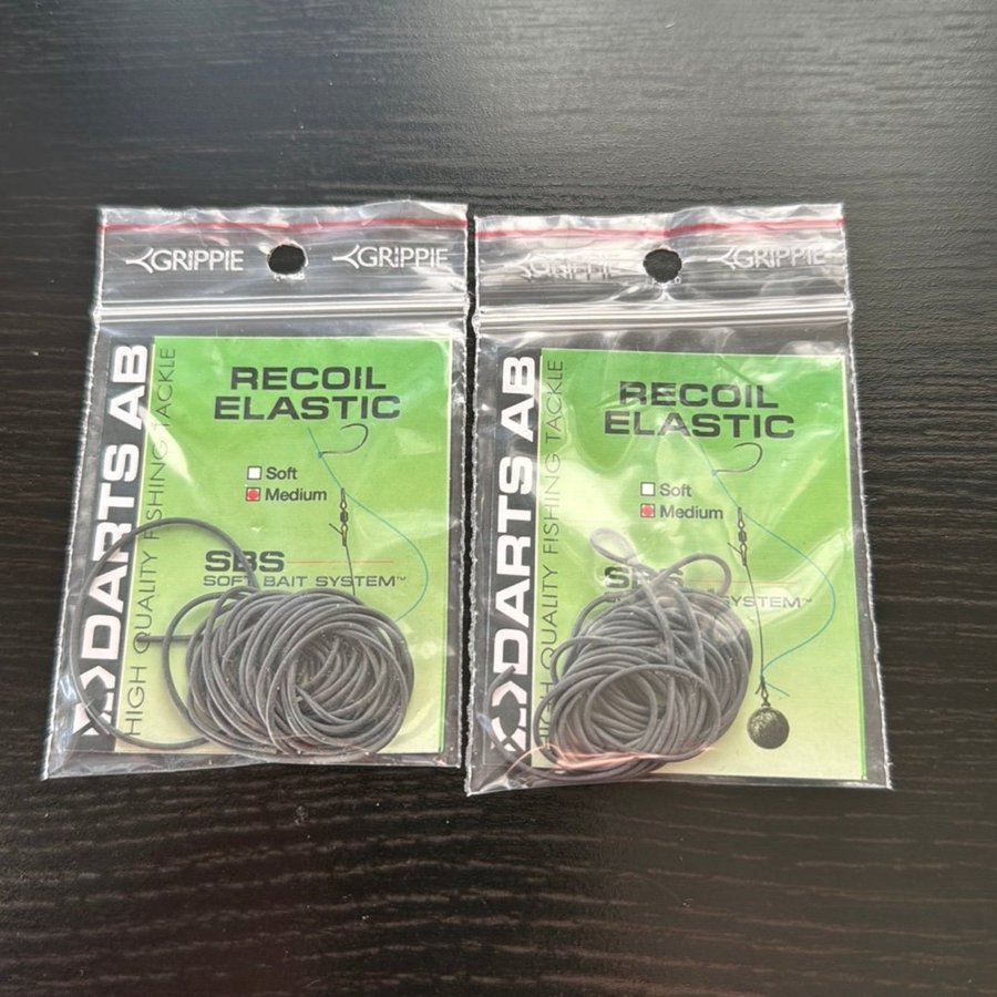 2 påsar Darts recoil elastic medium