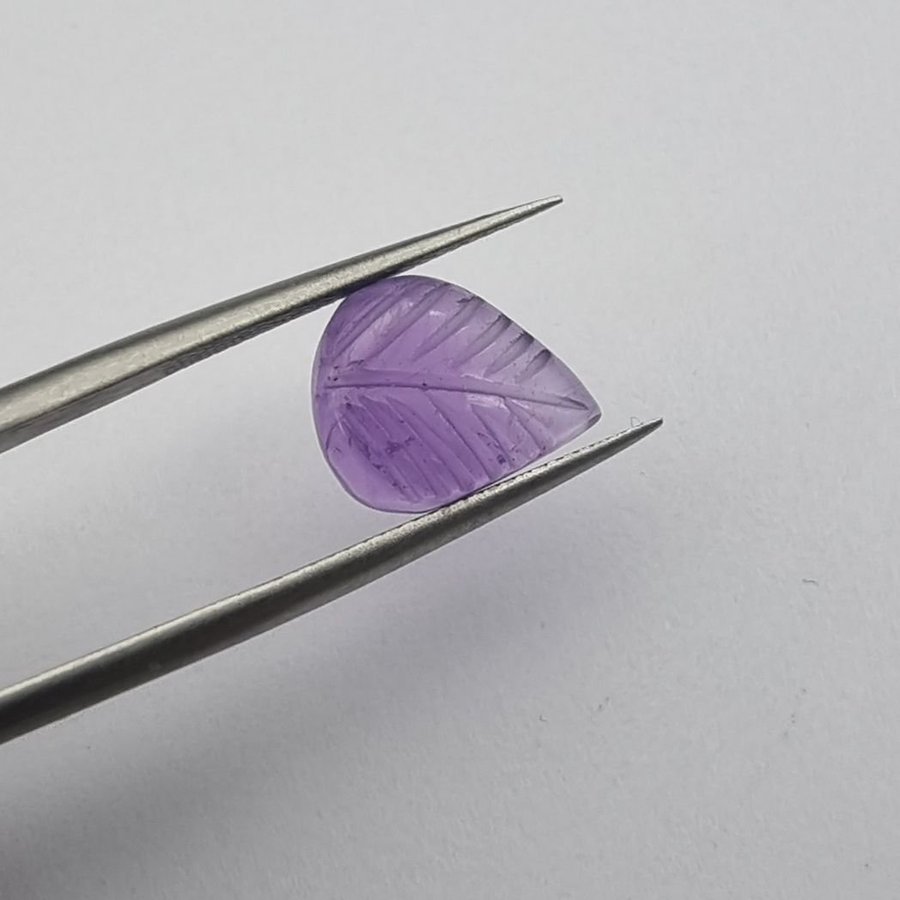 Amethyst Leaf Carving