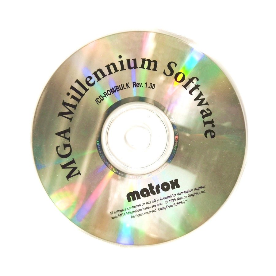 Matrox MGA Millennium Software (DISC ONLY)