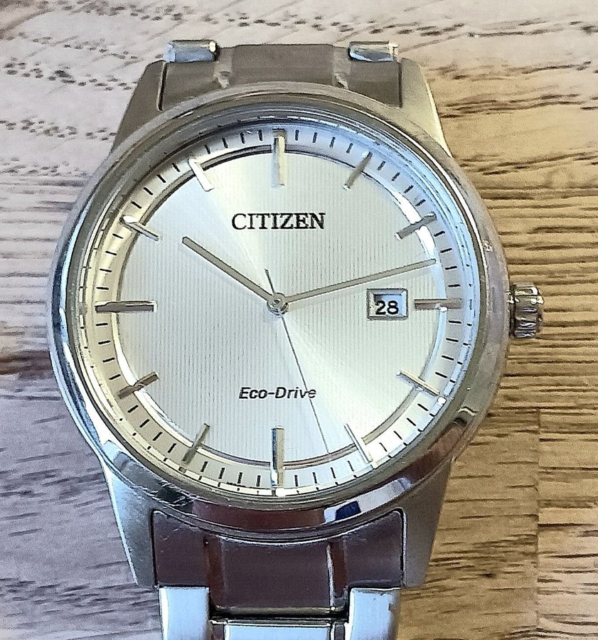 Citizen Eco-Drive Herrklocka 40mm Ø Mycket Sparsamt Använd!!