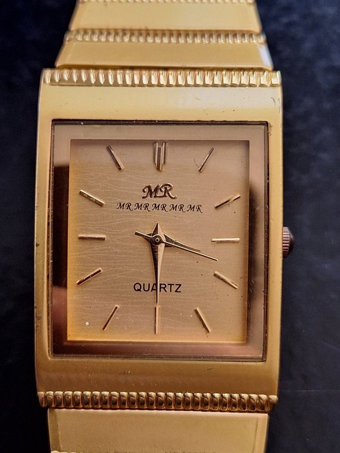 Vintage Goudkleurig Quartz MR Herenhorloge