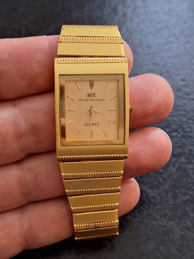 Vintage Goudkleurig Quartz MR Herenhorloge