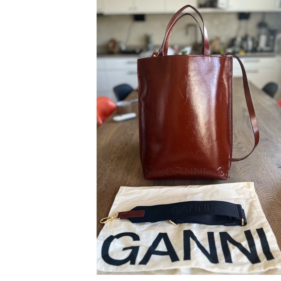 Ganni Banner medium tote