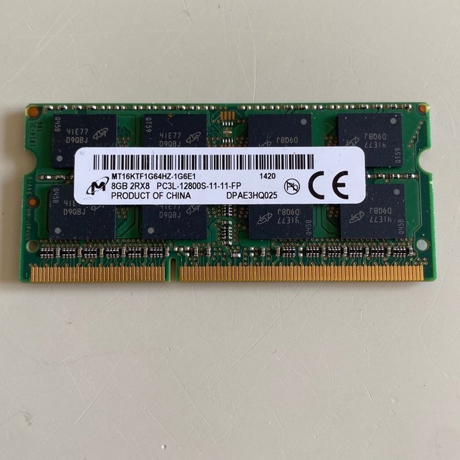 8 gb PC3L-12800s 1st