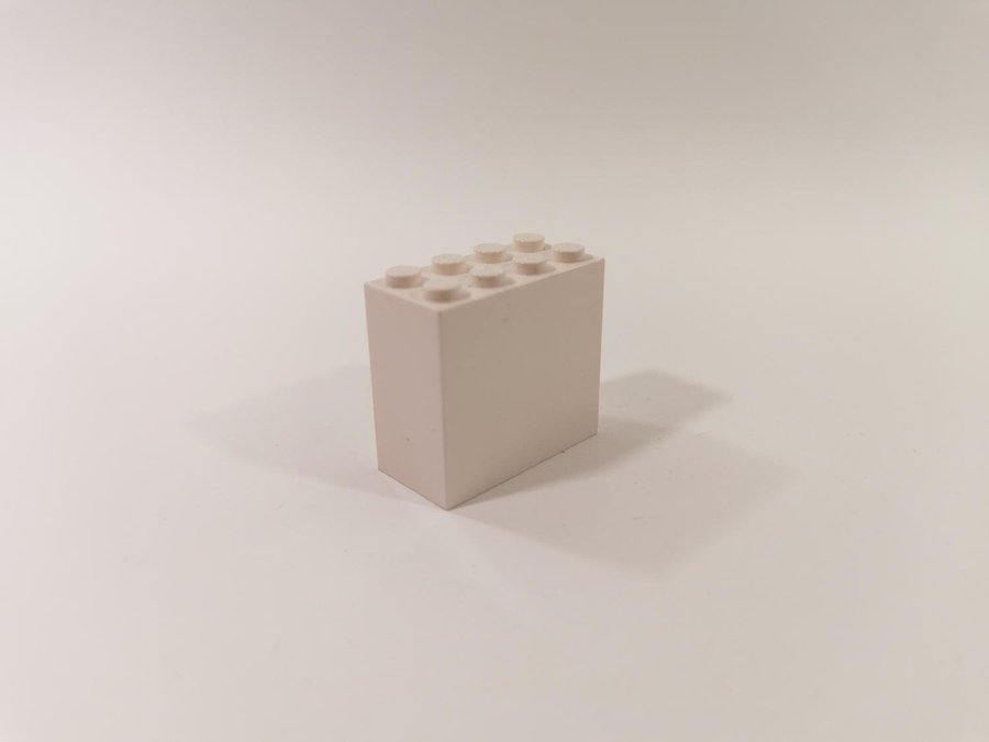 Lego - brick - 2x4x3 - part 30144 - vit