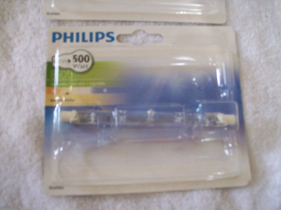 Philips Halogenlampa 500W 2 st