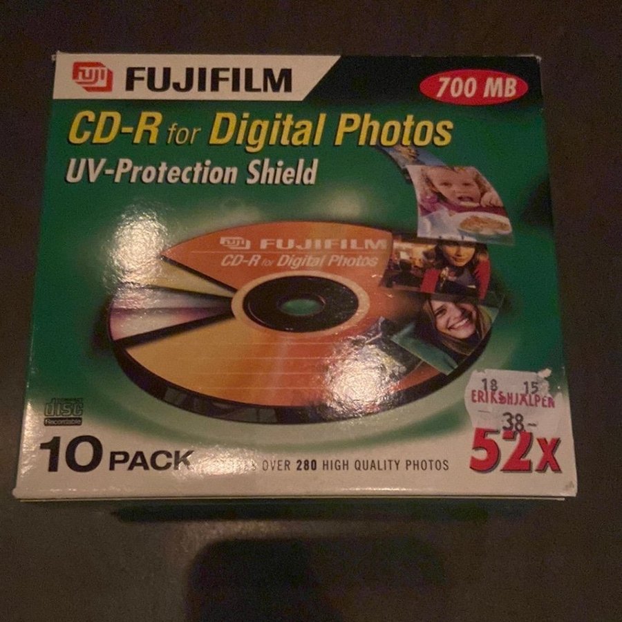 Fujifilm CD-R för digitala foton 700MB 10-pack