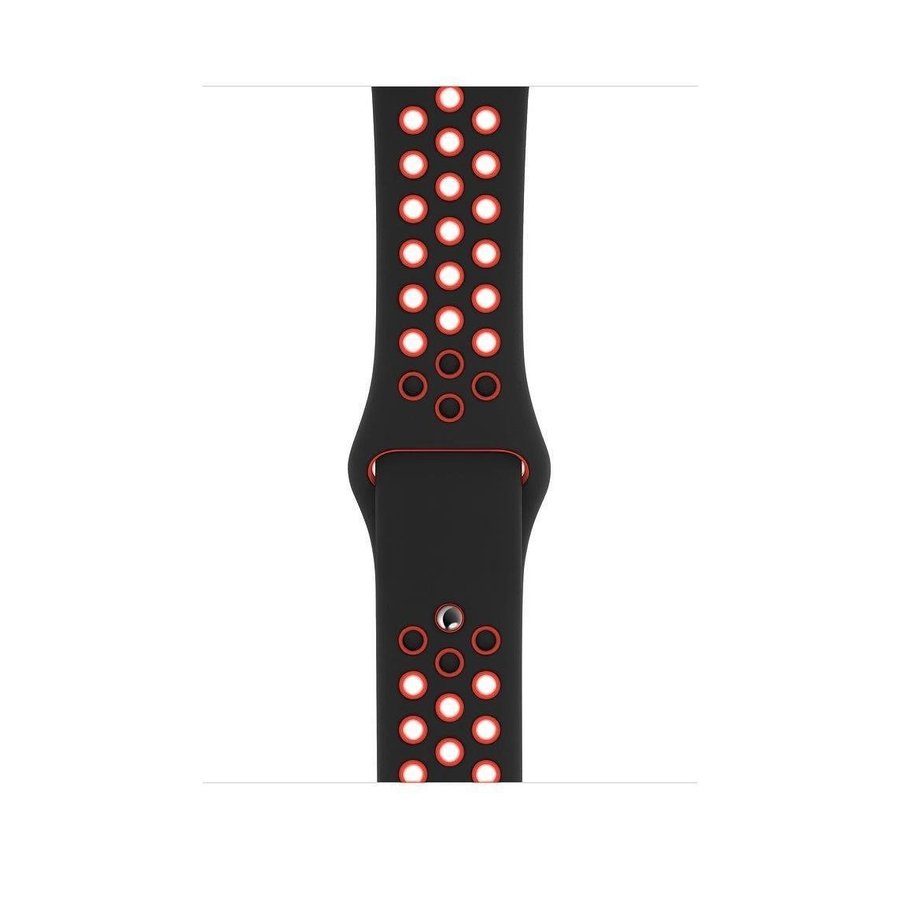 Sportband 38/40/41/42mm (S/M) Apple Watch Armband - SVART / RÖD