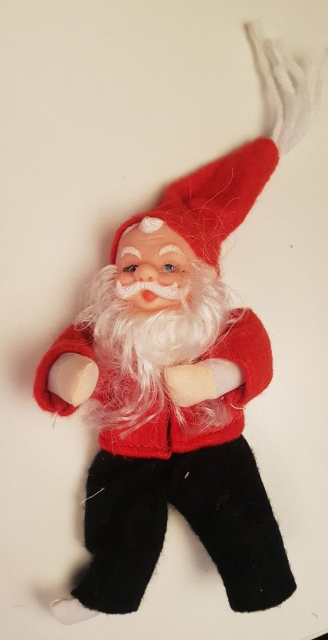 ** 7 Äldre klämtomtar tomtar retro vintage olika modeller tomte