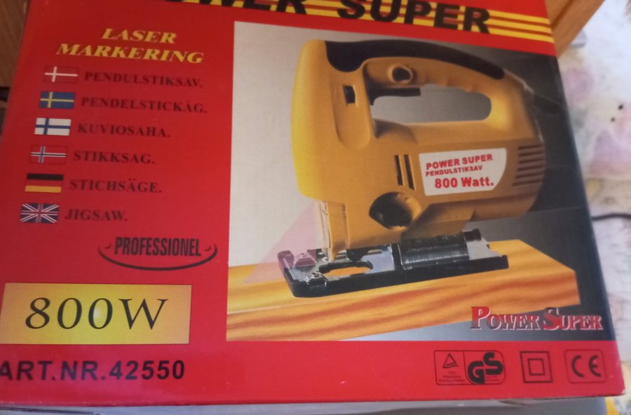 Power Super 800W Pendelsticksåg