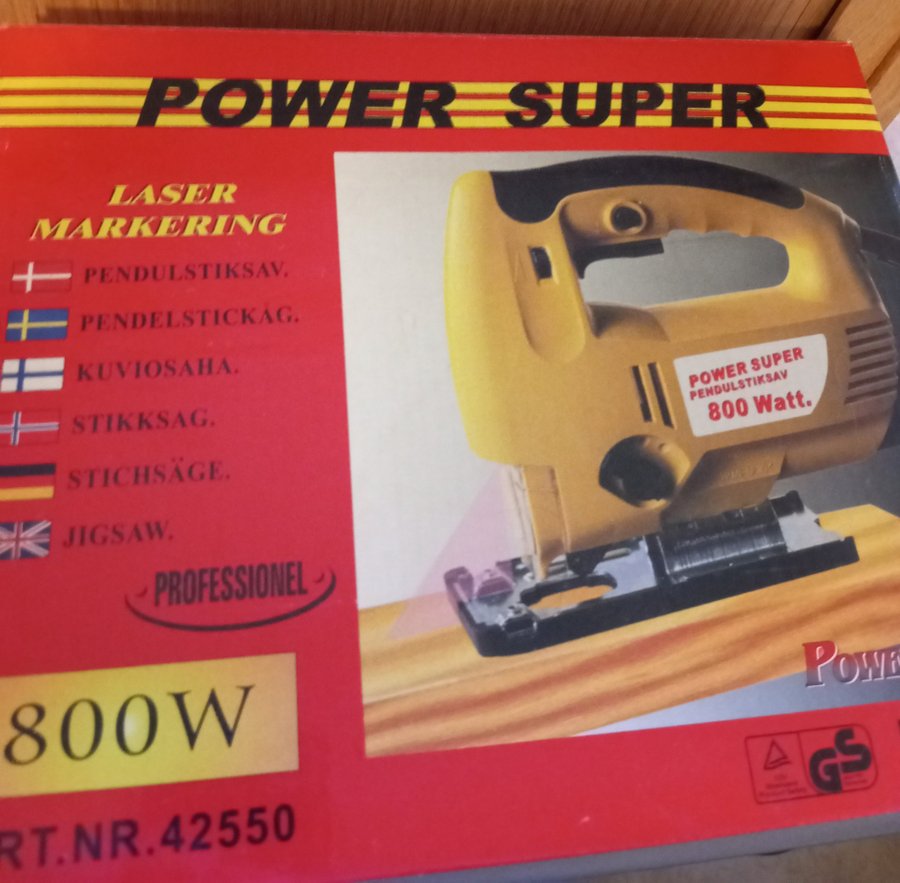 Power Super 800W Pendelsticksåg