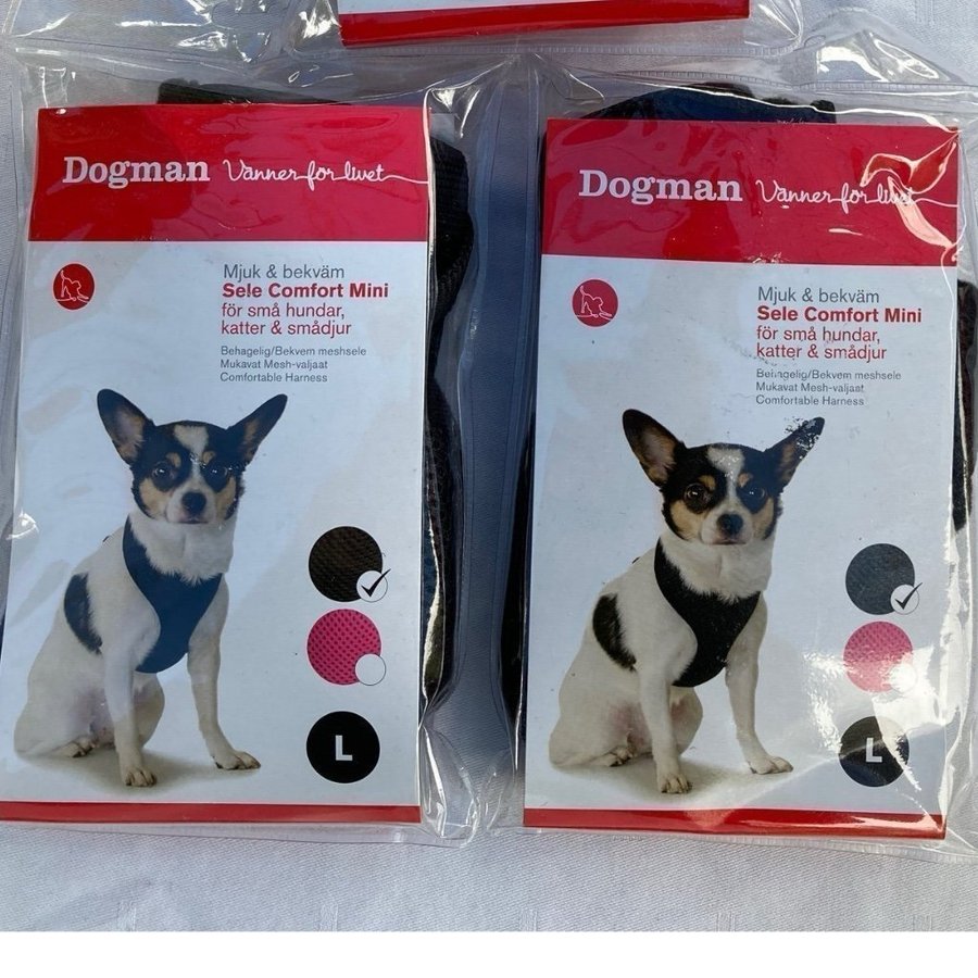 Nya Dogman sele Comfort Mini stl L. Hundsele Hundpromenad