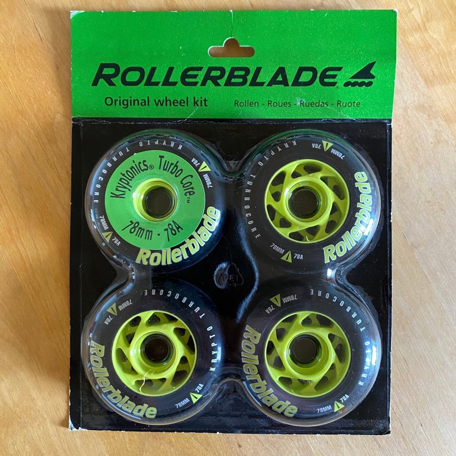 Oöppnade rollerblade-hjul - 4 st - 78mm 78A