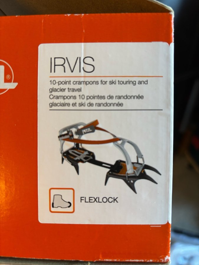 Petzl Irvis 10-punkts stegjärn Flexlock