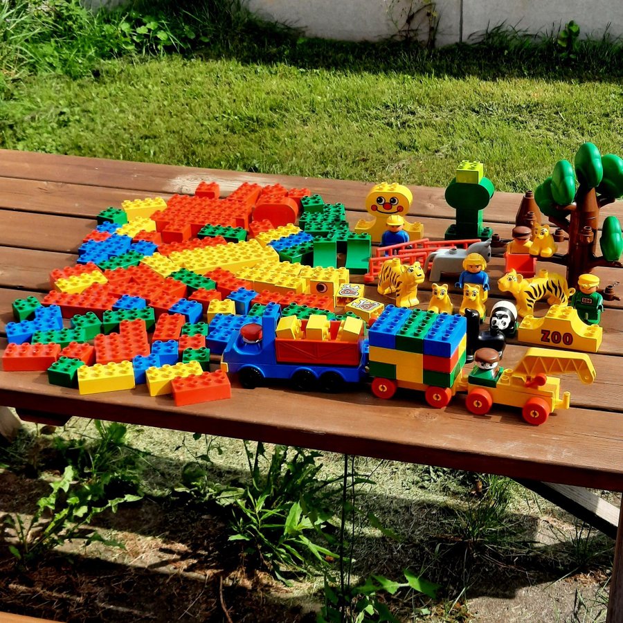 Lego Duplo lastbil djur gubbar