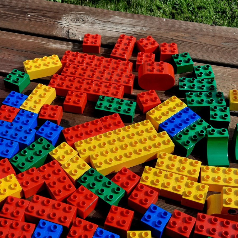 Lego Duplo lastbil djur gubbar