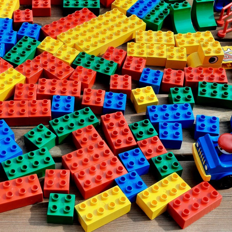 Lego Duplo lastbil djur gubbar