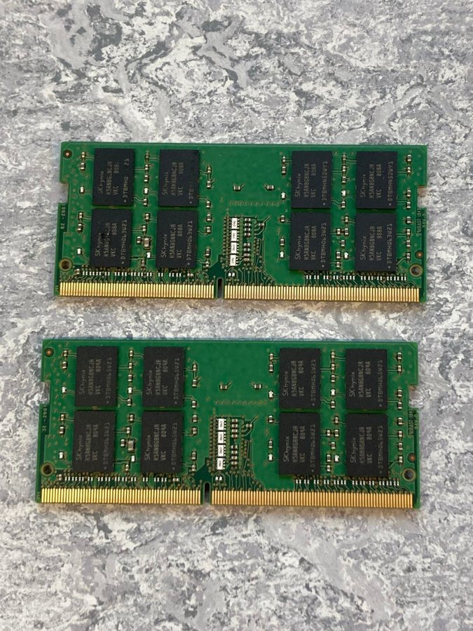 32GB DDR4 2x16GB SK Hynix SODIMM 2Rx8 PC4-2666V 2666Mhz RAM Minne