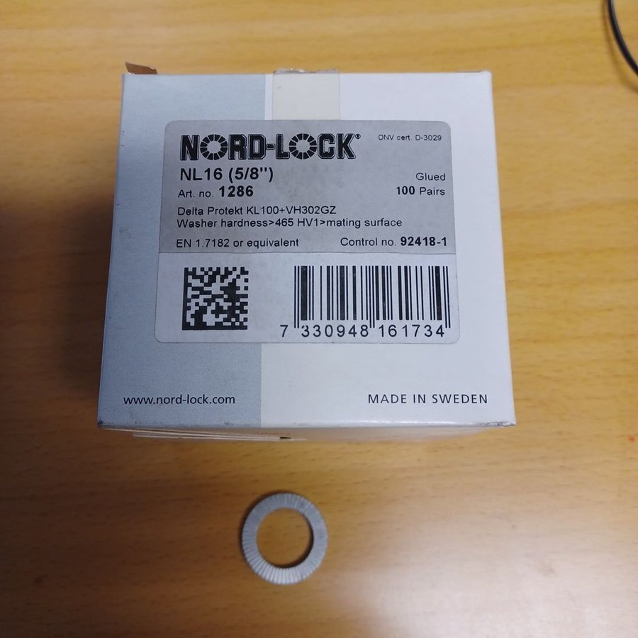 NORD-LOCK NL16 (5/8") Art. no. 1286