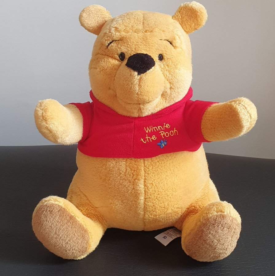 Nalle Puh Gosedjur Gul/Röd Leksak Winnie the Pooh