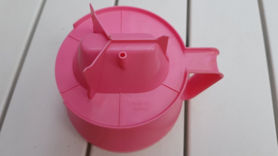 Ny Retro Rosa Filterhållare Melitta 104 Made in Sweden Etikett Prislapp Konsum