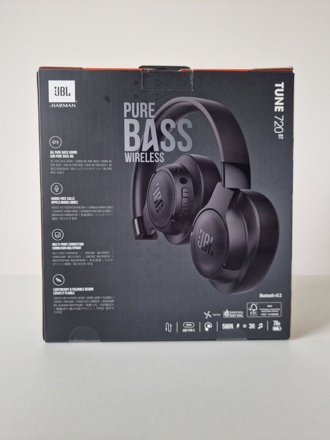 JBL Tune 720BT Over-ear svart