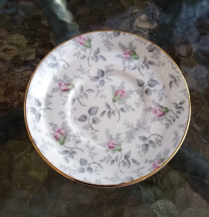 Tuscan Bone China England - 2 st. kaffekoppar med fat.