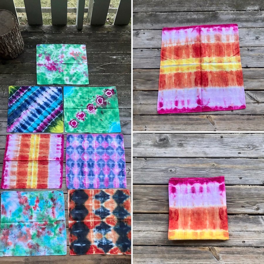 Ny Tie-Dye Näsduk/Bandana SUNSHINE (Flera olika sorter)